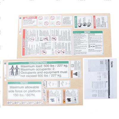 Picture of Decal Kit,plat,s40/60/80,serv