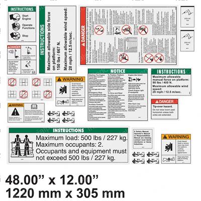 Picture of Decal Kit,plat,s40/60/80,serv