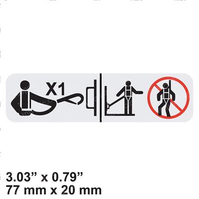 Picture of Decal - Lanyard Fall Restr.