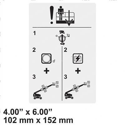 Picture of Decal - Emergency Lowering