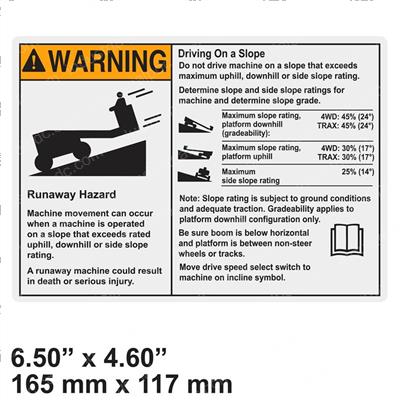 Picture of Decal - Warning Runaway