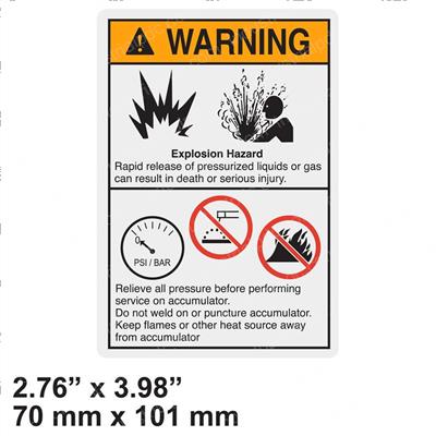 Picture of Decal - Explosion Hazard