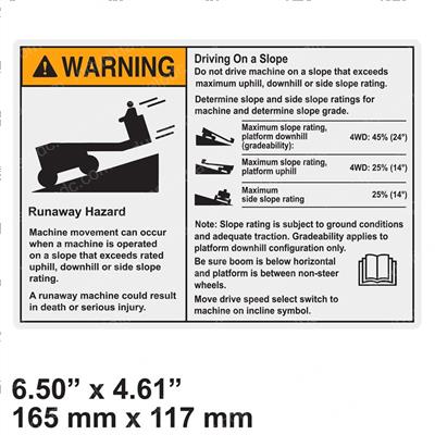Picture of Decal - Warning Runaway