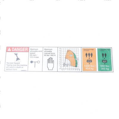 Picture of Decal, Danger, Capacity S-40