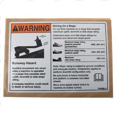 Picture of Decal, Warning, Runaway