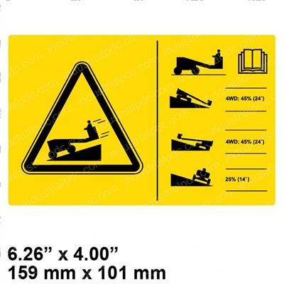 Picture of Decal - Caution Runaway Ramp