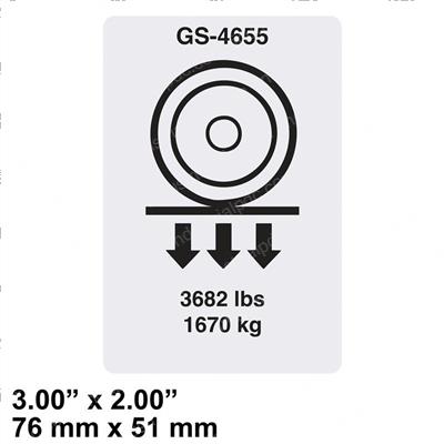 Picture of Decal,label,wheel Load