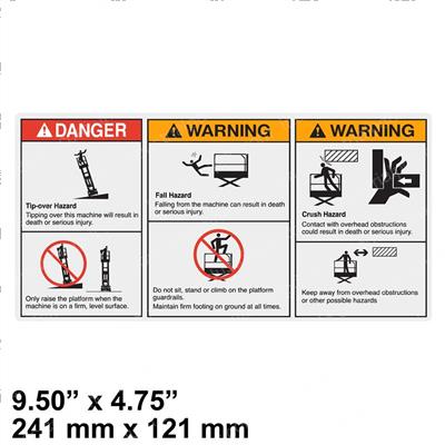 Picture of Decal,danger/Warning Combo,