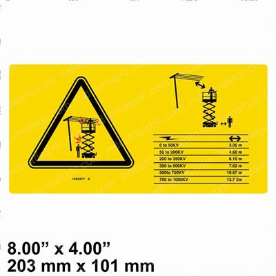 Picture of Decal Symbol Electric Hazard