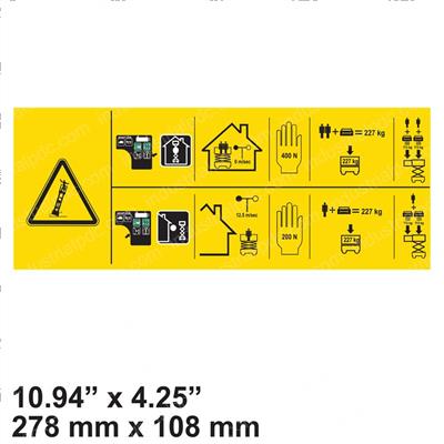 Picture of Decal - Caution Multiple Warn
