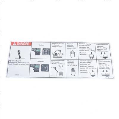 Picture of Decal, Danger, Max Capacity