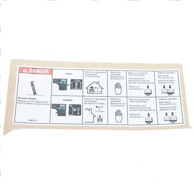 Picture of Decal, Danger, Max Capacity