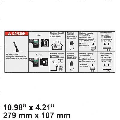 Picture of Decal - Danger Max Capacity