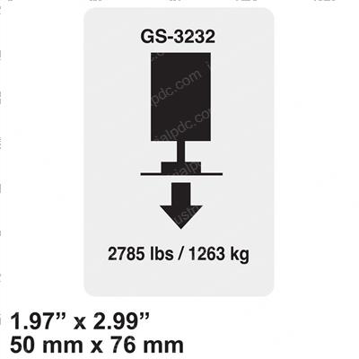 Picture of Decal - Outrigger Load 2785lbs