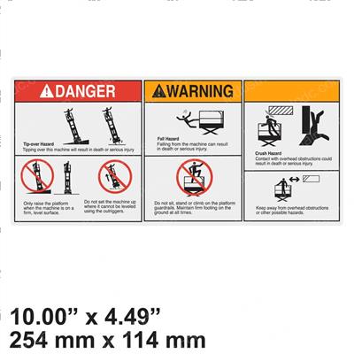 Picture of Decal - Danger Tip-Over Crush