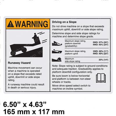 Picture of Decal,warning,runaway