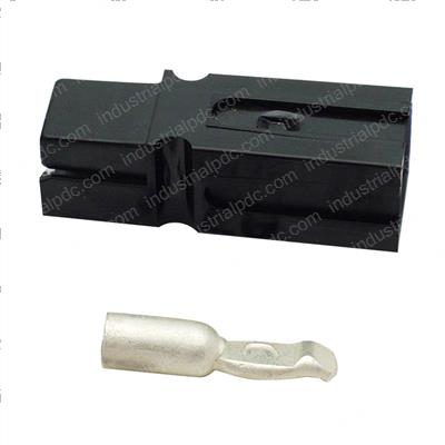 Picture of Connector - Single Black 75 Amp