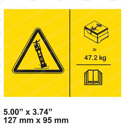 Picture of Decal - Symbol Tip Over