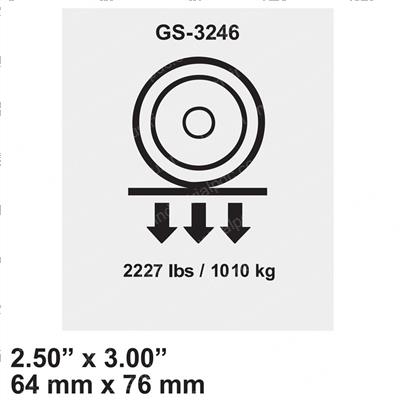 Picture of Decal - Wheel Load 2227lbs