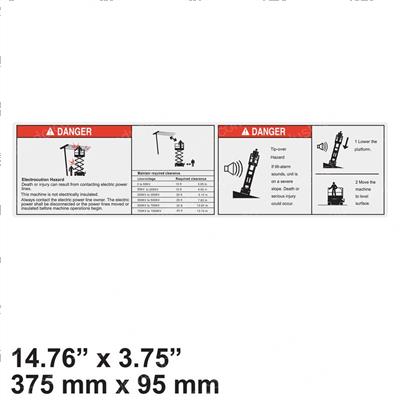 Picture of Decal -  Danger Tip Over/Power
