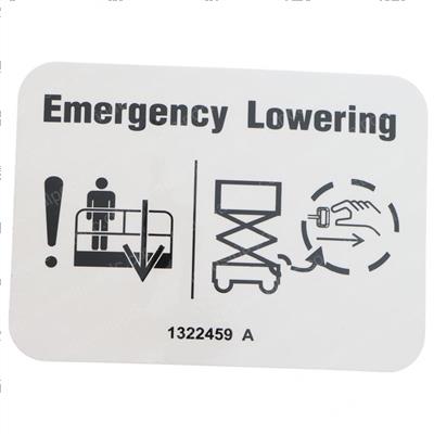 Picture of Decal,emergency Lowering