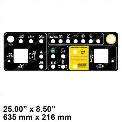 Picture of Decal Platform Control Panel