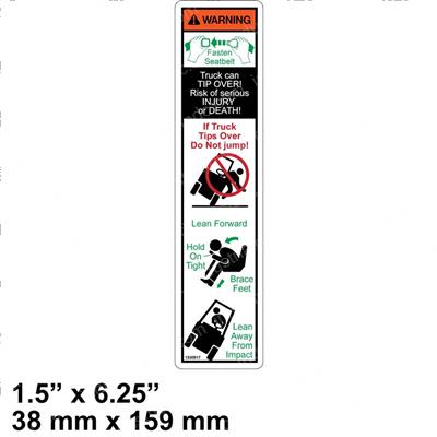 Picture of Decal - Operator Restraint