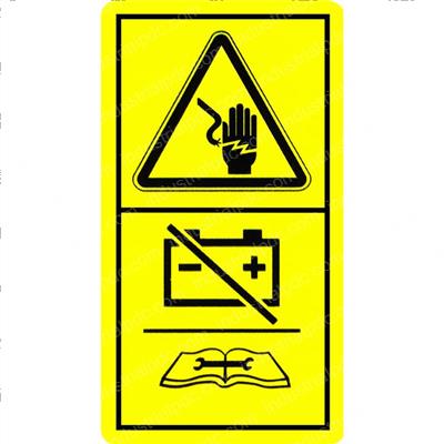 Picture of Decal Label  Electro Hazard