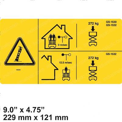Picture of Label Maxcap 272kg Gs1530