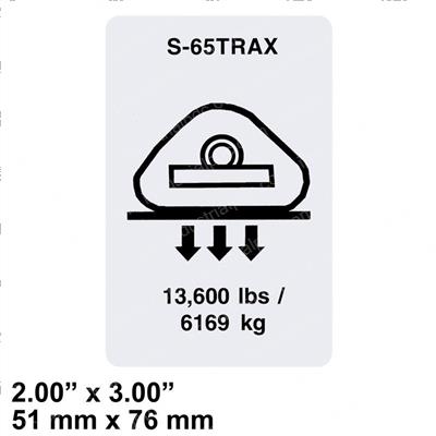 Picture of Decal- Wheel Load S65 Trax