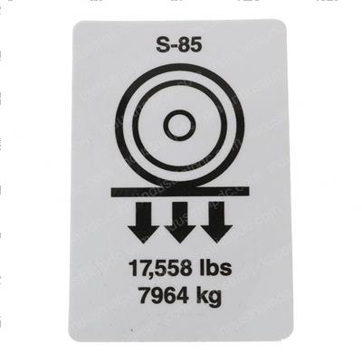 Picture of Decal Label Wheel Load S85