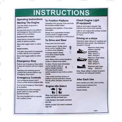 Picture of Decal Inst Oper Insts80