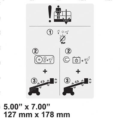 Picture of Decal - Emergency Lowering
