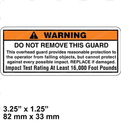 Picture of Decal - Warning