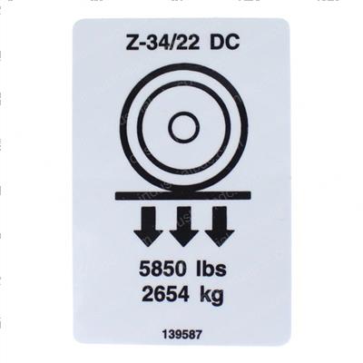 Picture of Decal - Wheel Load Z34dc