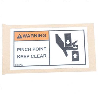 Picture of Decal Wrn Pinch Point 1.5x2.5