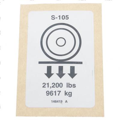 Picture of Decal-Label- Wheel Load- S-105