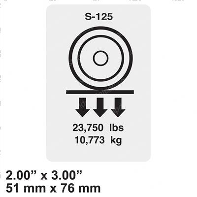 Picture of Decal - Wheel Load S-125