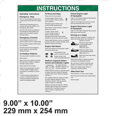 Picture of Decal-Inst-Oper Inst 60trax