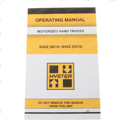 Picture of Operators Manuals