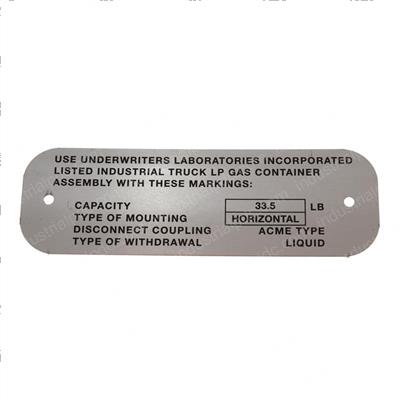 Picture of Name Plate - Lp Tank