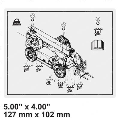 Picture of Decal- Transport/Lift Diagram