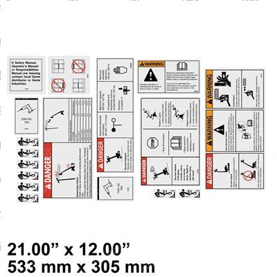 Picture of Decal Kit-Z45 Plat-Wrd-Ansi