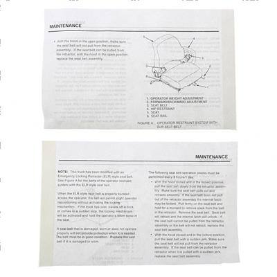 Picture of Operator Manual Insert Elr Sea1