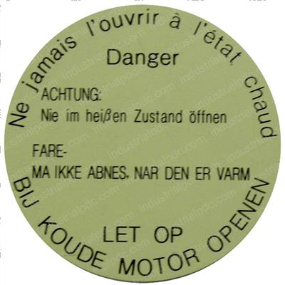 Picture of Plate - Caution