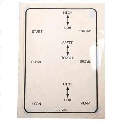 Picture of Decal Platfm Control