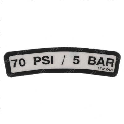 Picture of Decal Tire Pressure