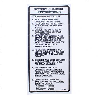 Picture of Decal Chrg 110v (dom/Csa)