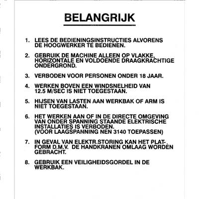 Picture of Decal - Gen Caution (dutch