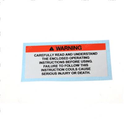 Picture of Decal (read Instr)